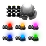 Kit 10 Focos Led T4.2 10 Mm Cluster Para Tablero Fija 12v