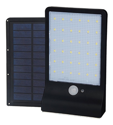 Aplique Foco Led Lampara Luz Solar Sensor Movimiento 36led