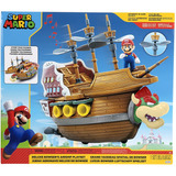 Super Mario Bowser Barco Pirata Con Sonido Nintendo Set