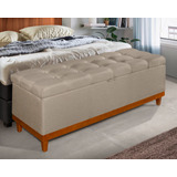 Sapateira Bau Recamier Viena 135 Cm Cama Casal Base Madeira