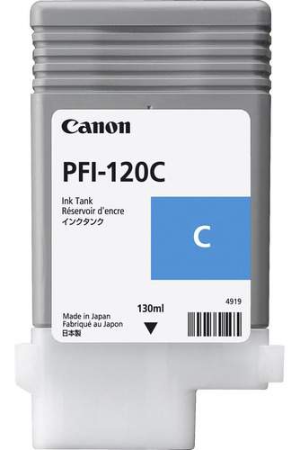 Tinta Canon Pfi-120c 2886c001aa Color Cian 130ml