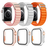 3 Correas Alpine Loop + 3 Funda Para Apple Watch Se 9 8 7 6