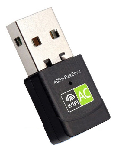 Adaptador Wifi Usb 5g Tarjeta Red Pc Ac 600 Doble Banda P&p