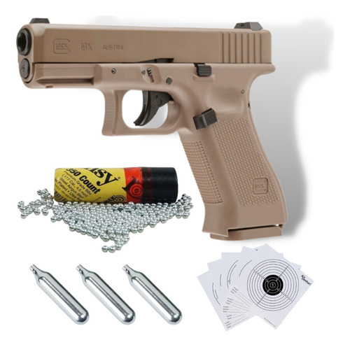 Glock 19x Gen 5 Airsoft Umarex Co2 Bbs Blowback Paq Xchws C