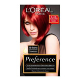 5 Pz Tinte Para Cabello L'oréal Paris Preference 6.66 Escar