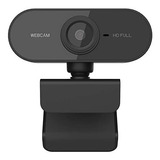 Câmera Webcam Full Hd 1080p Microfone Pc/ios/android V5 Cor Preto