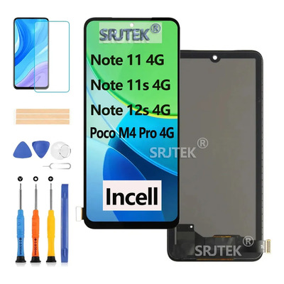 SRJTEK Pantalla Display\u002FTáctil Incell Reparación Para Redmi Note 11\u002F11s\u002F12s 4G\u002F Poco M4 Pro 4G | Envío gratis