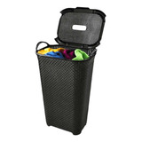 Organizador Para Roupas Roupeiro  Rattan Vime 50 Litros