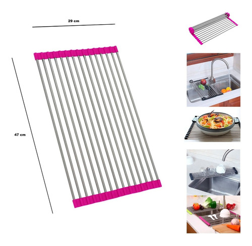 Escurridor De Platos Plegable Ajustable - Cocina - Multiuso