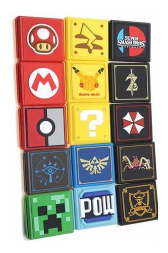 Estuche Hori Juegos Game Card Nintendo Switch Diseños