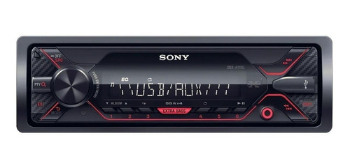 Autoestereo Sony Asx-d110u Extra Bass Para Auto Usb Auxiliar