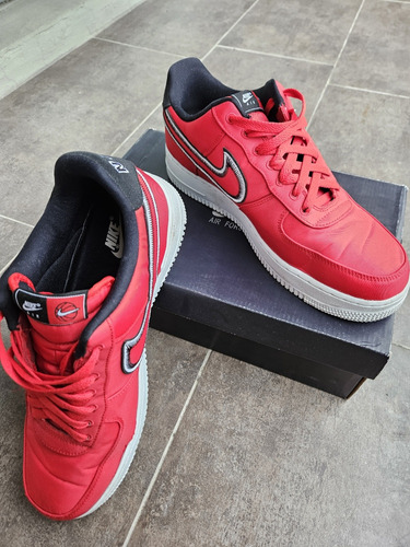Zapatillas Nike Air Force 1 University Red Reverse Stitch 