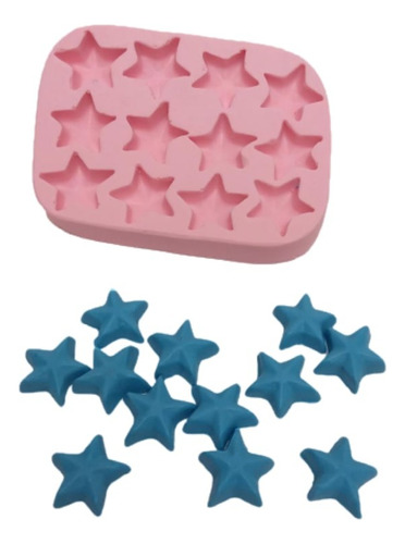 Forma De Silicone Estrela 12 Cav