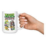 Taza Mug Grande Plantas Vs Zombies