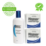 2 Nopsor Jabón Sólido Y 2 Shampoo Auxiliar Tx De Psoriasis