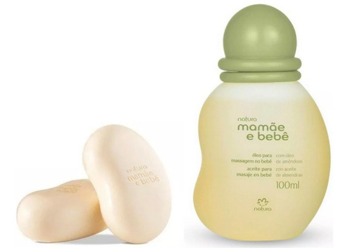 Natura Mamae E Bebe Sabonete Barra+oleo Para Massagem 100ml