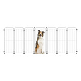 Cercado Grande Cachorro Pet Grade 6 Modulos+portão 260x100cm
