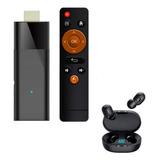 Tv Box 4k Lemfo/ Tv Stick + Fone Bluetooth 