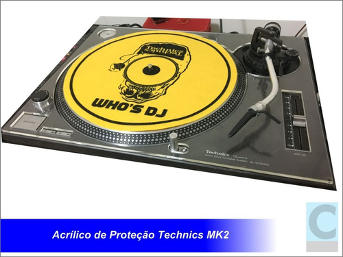 Skin Acrílico P/ Par De Toca-discos Technics Sl-1200 Mk2