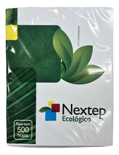Papel Bond Ecologico Nextep Carta Blanco 500 Hojas Resma Paq