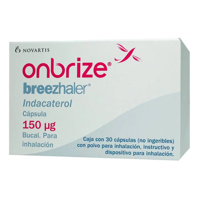 Onbrize Breezhaler Polvo 150 Mcg, 30 Cápsulas + Dispositivo Inhalación | Envío gratis