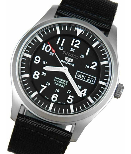 Reloj Seiko 5 Sports Automático Snzg15 Military Ag. Oficial