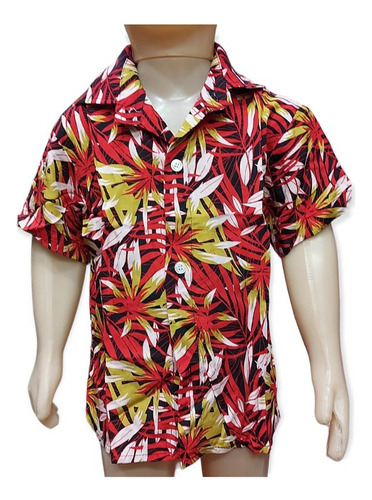 Camisa Hawaiana Estampada Kids Niños Y Bebes Super Cancheras