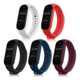 Kit 5 Pulseiras Coloridas Para Novo Mi Band 7 Pronta Entrega