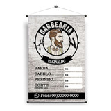 Banner Barbearia, Cabelo 50x35