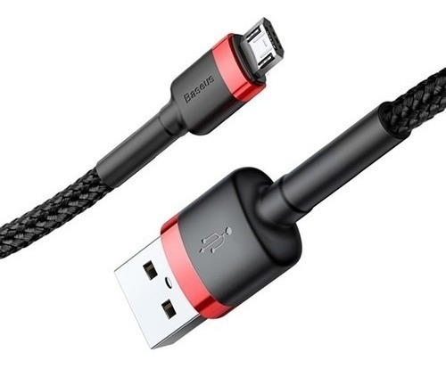 Baseus Cable Micro Reforzado 3m Carga Rápida