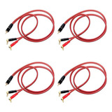 4 Cables De Conector Tipo Banana A Altavoz Rca, Cable De Alt