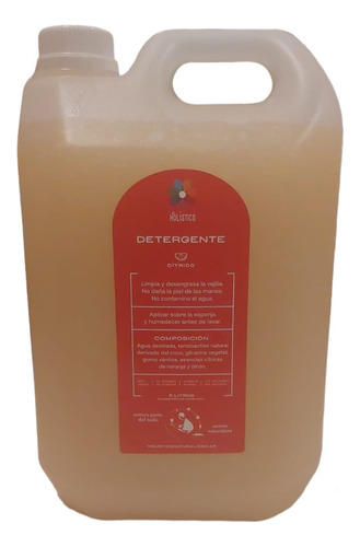 Detergente Natural Concentrado Aroma Cítrico Bidón 5 Lts