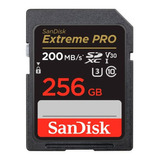 Tarjeta De Memoria 256gb Extreme Pro 200mb/s Sandisk