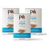 Pili Barra De Jabn De Avena Natural. Limpia Y Exfolia Suavem