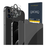 Kit De Protectores Qhohq, Compat Con iPhone 12 Pro 5g 6.1''