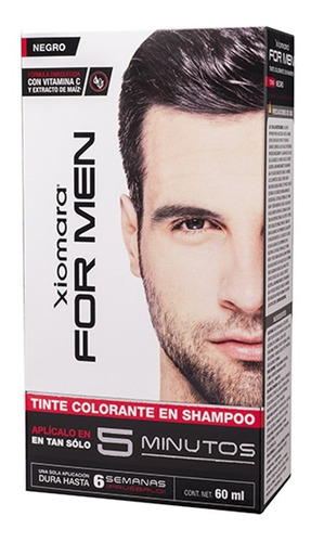 Xiomara For Men Tinte Colorante En Shampoo Aparencia Natural