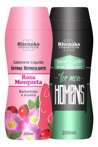 Kit Sabonete Intimo Masculino For Men / Rosa Mosqueta 200ml