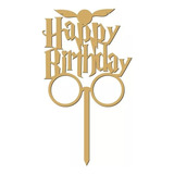 Letrero Para Pastel Cake Topper Happy Birthday Harry Potter