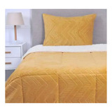 Plumon 1.5 Plazas Coral Sherpa Amarillo Mashini