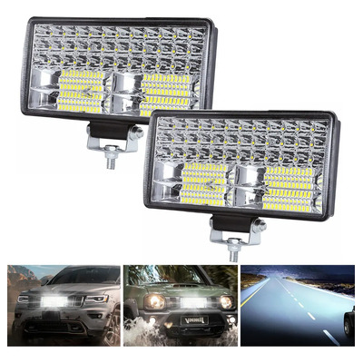 Par Faros 84 Led Auxiliares Alta Y Baja 6500k 32000lm Ip68 | MercadoLibre