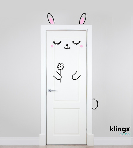 Vinilo Decorativo Infantil Caras Animales Puerta Varios