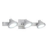 Aplique Plafon 3 Luces Spot  Ar111 Apto Led Oslo Blanco