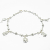 Pulsera Bolita - Pulsera Dijes - Plata 925 