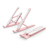 Soporte Plegable Rosa Para Computadora Portátil Y Diseño De