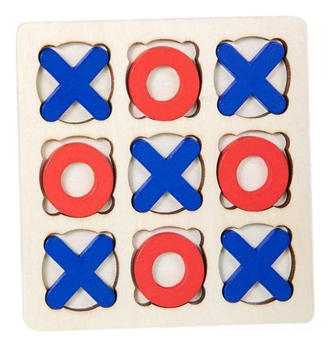 2 Juego De Mesa De Madera Tic Tac Toe, Juego De Estilo B