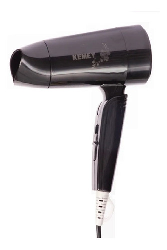 Secador De Pelo Kemey Km-368 Negro 220v