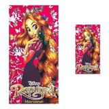 Kit Toalha De Banho Rapunzel + Rosto Personalizada