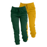 Pantalon Jogger Tipo Cargo Para Dama Mayoreo X2