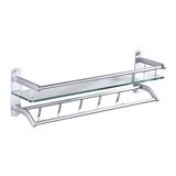 Organizador Estante Cromado Baño Recto Repisa Mod Orrs-01