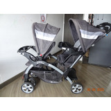 Coche Doble Baby Trend Plegable Para Bebés Double Sitn Stand